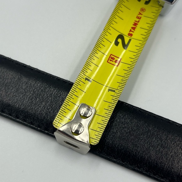 Vintage Coach Men’s Black Leather Brass Hardware Belt Great Condition 36/90 - Picture 7 of 8